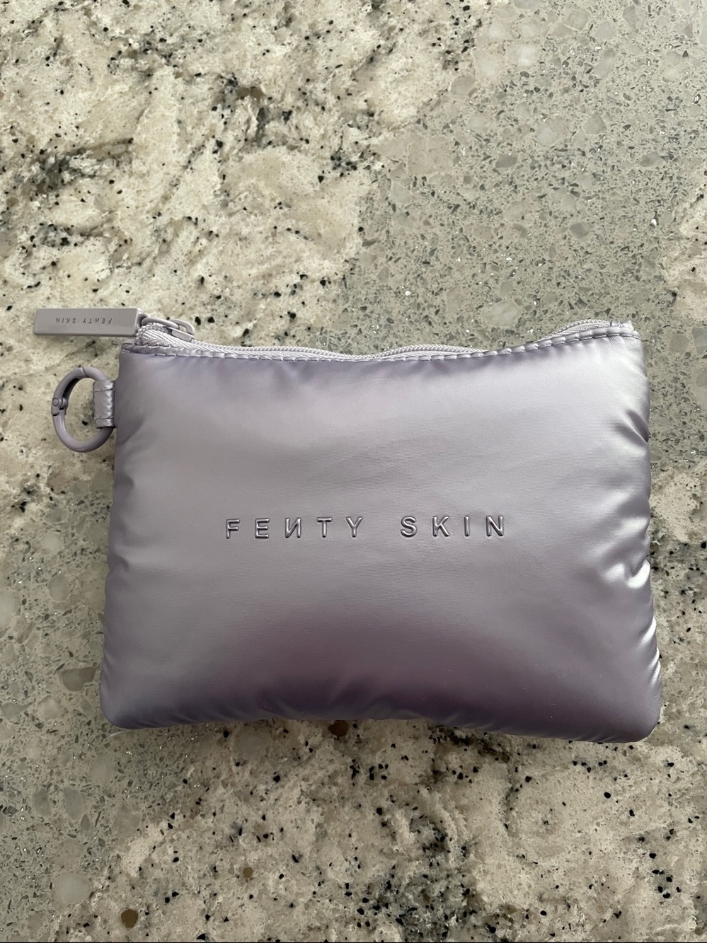 Fenty Skin mini Lavender Puffer Cosmetic Pouch
